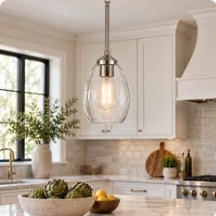 Brushed Nickel Pendant Light
